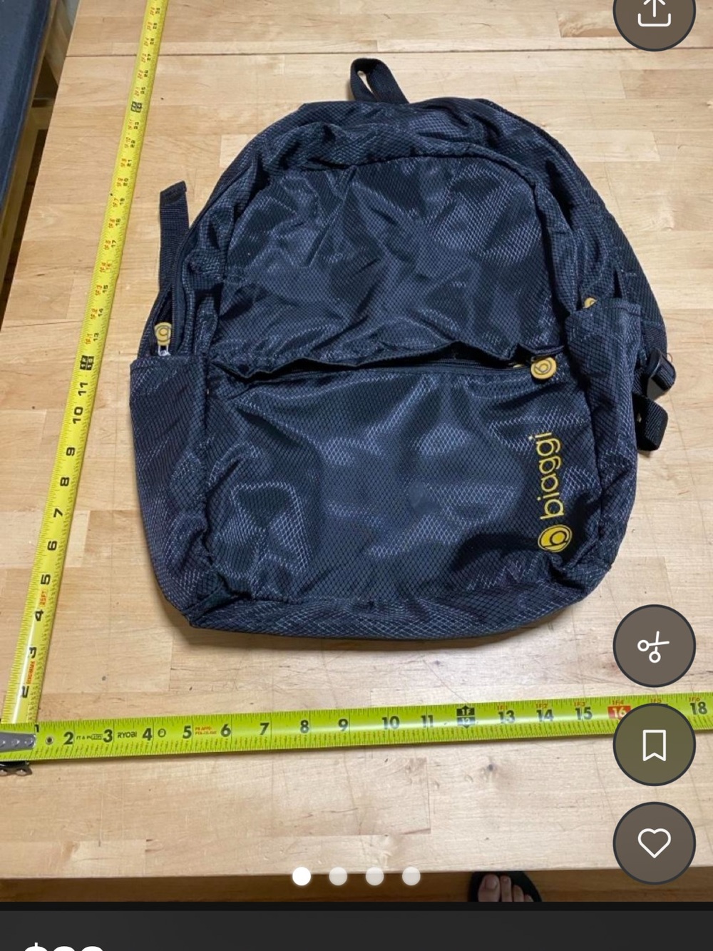 Biaggi Black Men's Everyday Backpack